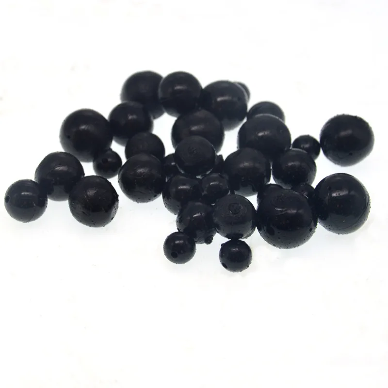 objetos esféricos negros brillantes