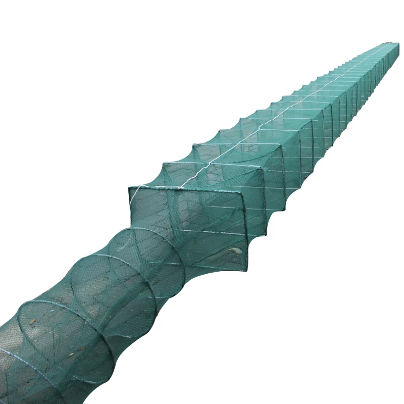 Red de pesca con forma de jaula para camarones, trampa plegable portátil para cangrejo, langosta, red de pesca fundida, red de pesca al aire libre necesario - imagen 2
