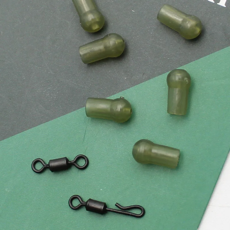 Accesorios de pesca de carpa, cuentas giratorias de tope giratorio de cambio rápido, manga antienredos, topes para correr, alimentador de plomo, aparejos de aparejos - imagen 2