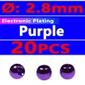 20pcs purple 2.8mm