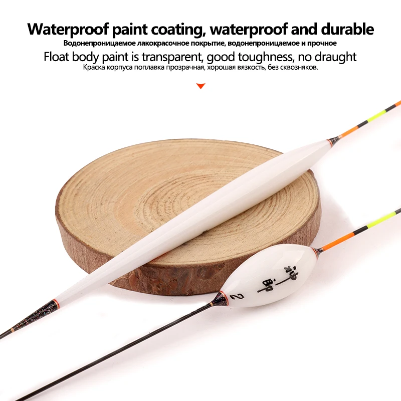 3 uds Nano flotador + 1 ganchos de bolsa + 1 asiento de boya, boya para río y lago, flotadores de pesca estables y duraderos, accesorios de herramientas de pesca Bobber Vertical - imagen 3