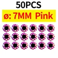 50pcs 7MM Pink