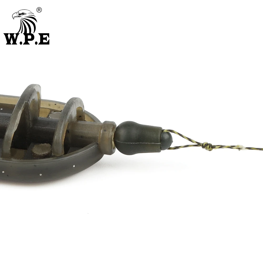 W.P.E 10 Uds. Cuentas de cambio rápido accesorios de pesca de carpa método alimentadores Terminal conector de aparejos aparejos de pesca de carpa gancho enlace - imagen 4