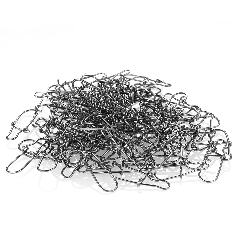 Conector de pesca de acero inoxidable, Pin de rodamiento, juego giratorio a presión de acero inoxidable, accesorios de señuelo de anzuelo, 50 Uds. - imagen 5