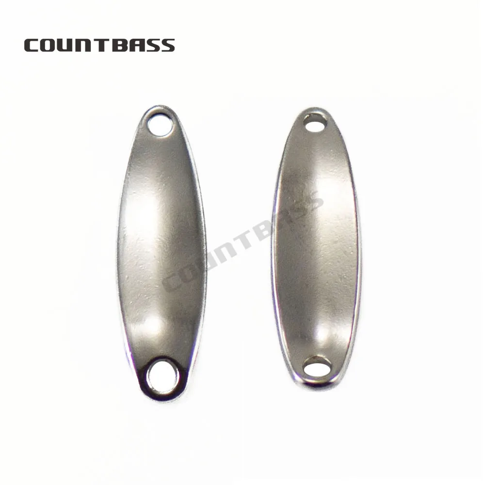 COUNTBASS 50 Uds 2g (5/64oz) latón pesca trucha cuchara espacios en blanco sin pintar señuelos de pescador aparejos de pesca - imagen 5