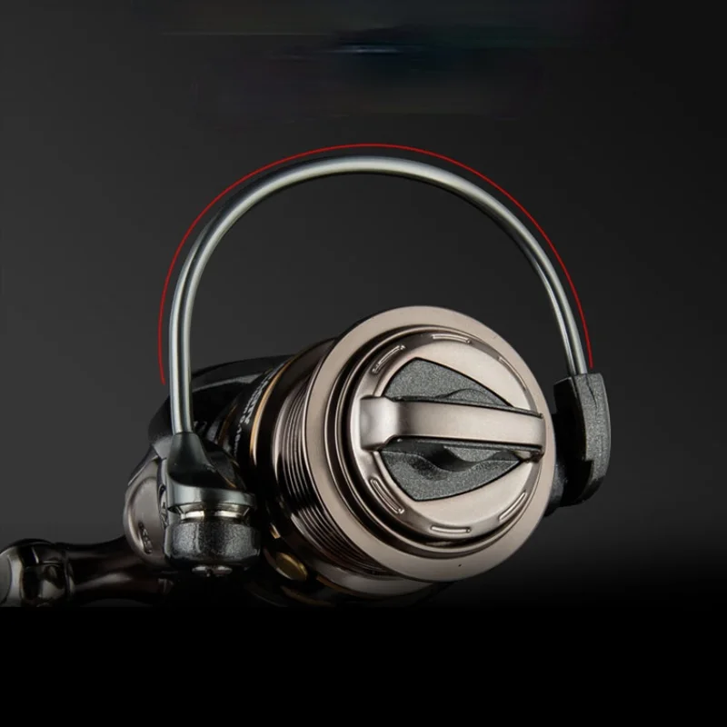 Carrete giratorio 1000s 9 + 1 BB, rueda de pesca de Metal 5,2: 1, Ratio de engranaje de alta velocidad, bobina distante de agua dulce para barco Rock, cuñas - imagen 3