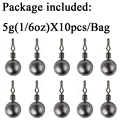 10pcs 5g sinkers