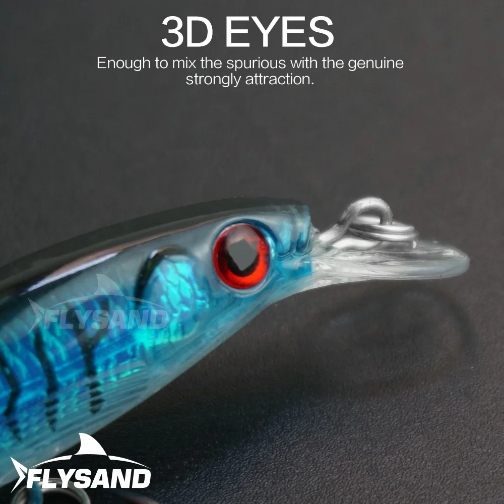 Señuelo mostrando su diseño de Wobbler y Crankbait