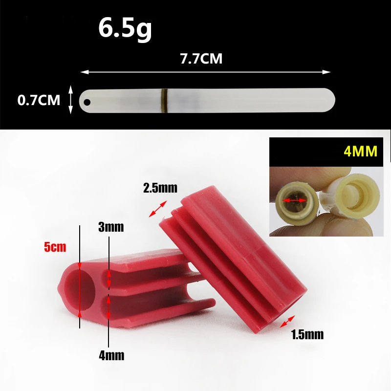 Barra de luz de pesca nocturna, palos luminosos electrónicos impermeables, flotador de pesca, accesorios de aparejos, flotadores de pesca - imagen 5