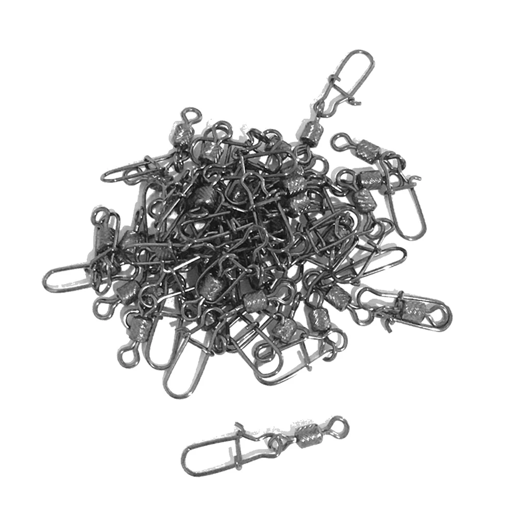 Pin conector de pesca de alta velocidad, anzuelo giratorio de rodamiento, señuelo de Pesca de Mar, accesorios de pesca giratorios, 30 unids/lote - imagen 5