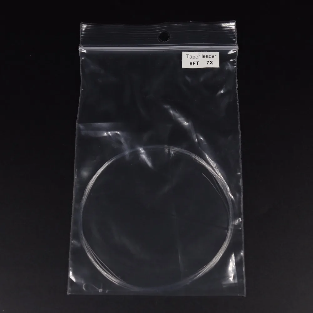 Bimoo-cable de pesca con mosca transparente, 2 piezas, líder cónico de extremo en bucle, tamaño 0X, 1X, 2X, 3X, 4X, 5X, 6X, 7X, opcional - imagen 4