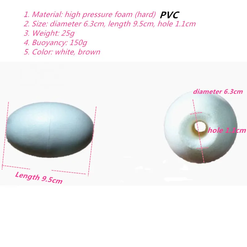 Boya de espuma rígida de alta presión, flotador de pesca, equipo de pesca, red flotante, carril de piscina, PVC duro, accesorios de pesca - imagen 2