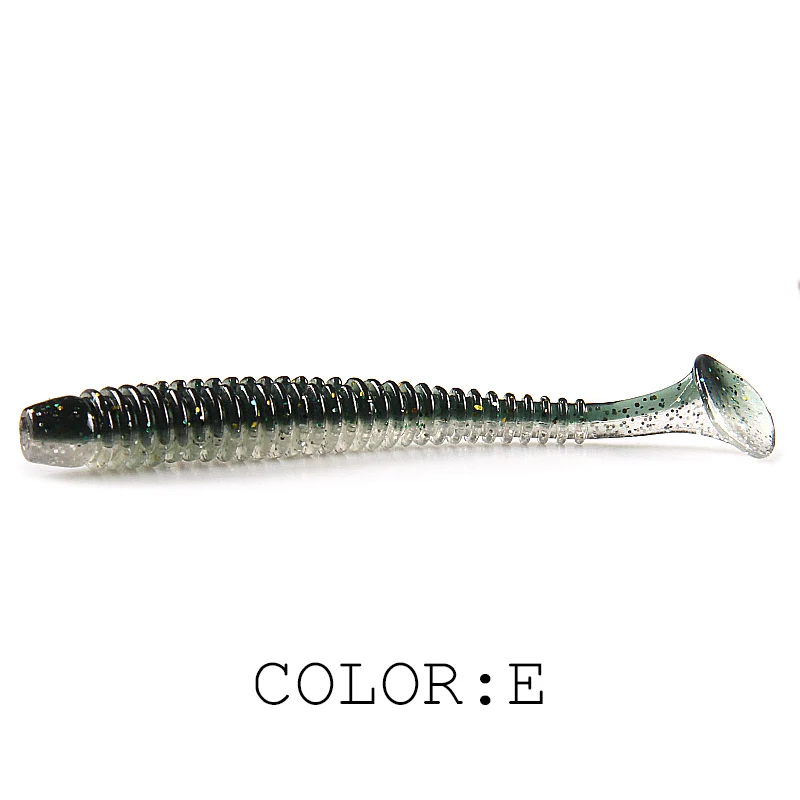 Señuelo de pesca supercontinente con anillo de impacto, cebos de plástico suaves de 63mm, 80mm y 97mm, Swimbait, Jigging, cebos artificiales - imagen 4