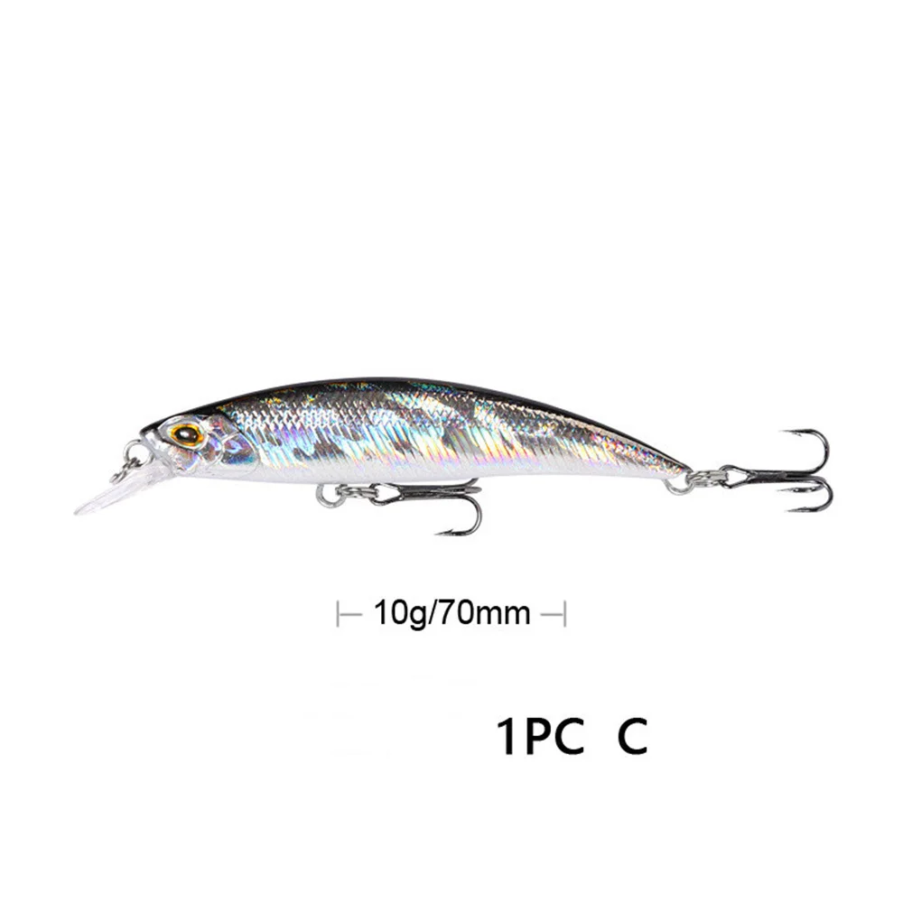 Señuelo de pesca de pececillo láser, 1 Uds., 7cm, 10g, hundimiento, Japón, cebo duro Artificial de fundición larga, Lucio, Wobblers, Crankbait, pesca de carpa - imagen 5