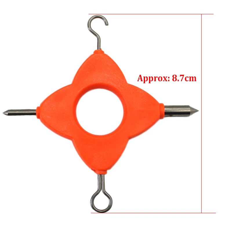 Anzuelo de pesca de carpa para sujetar, accesorio giratorio y de anillo para aparejo en D, aparejo para el pelo de carpa Chod, 1 ud. - imagen 2