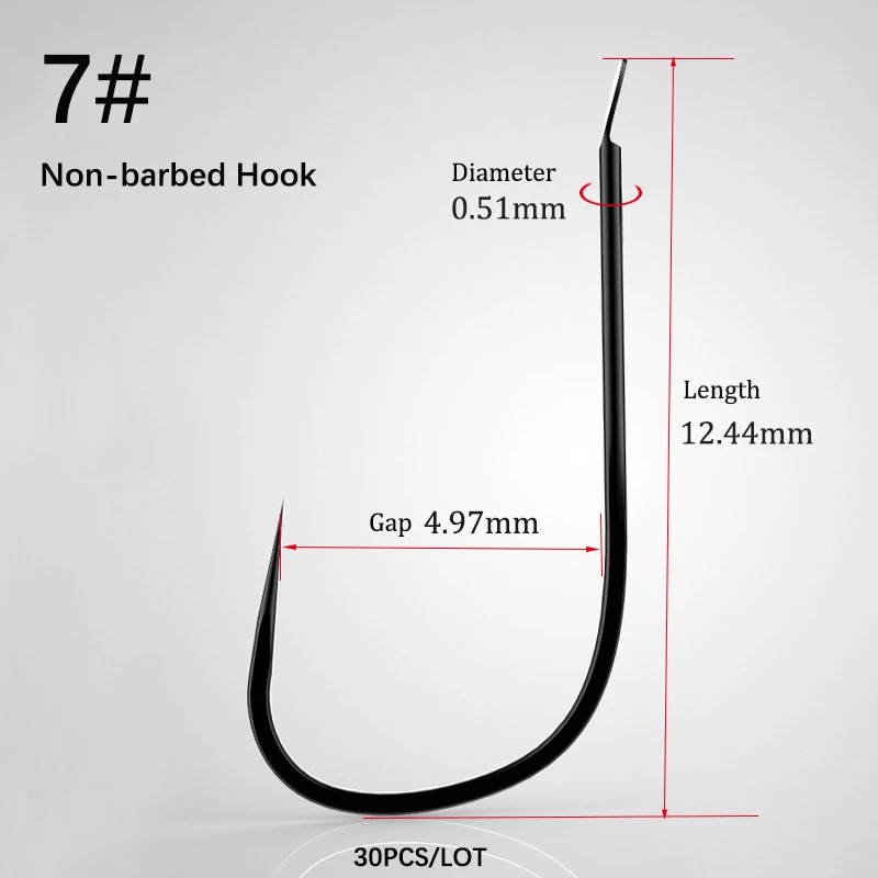 Non-barbed hook 7