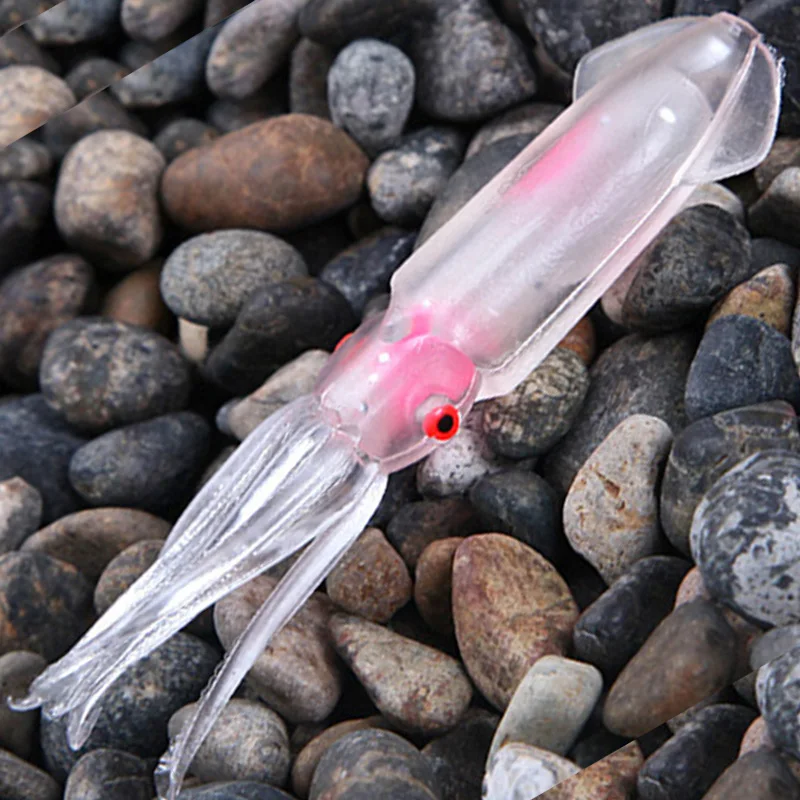 Señuelo suave de pesca, anzuelo luminoso de Calamar de 12cm y 11g, Calamar de pulpo para pesca en el mar, aparejos de pesca con cebo Wobbler, 1 ud. - imagen 4