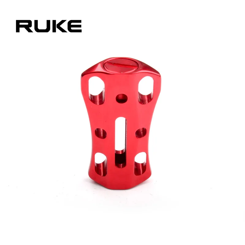 RUKE, 1 pieza, perilla de mango de carrete de pesca, materiales de aleación de aluminio, 6,8 g/unidad, accesorio DIY, incluye 2 uds., traje de rodamientos, carrete D/S, accesorios DIY - imagen 4