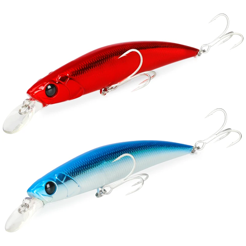 TSURINOYA-señuelo de Pesca para pececillos, cebo duro para agua salada y dulce, 14 piezas, DW77, 110mm, 22g, hundimiento de 0,8-1,2 m - imagen 2