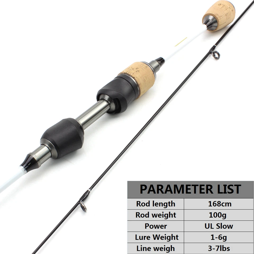 Alta calidad 1,8 m mango de madera Barra de señuelo Ultra ligero caña de pescar ul power 1-6g peso de señuelo barra de señuelo de puntas sólidas - imagen 4