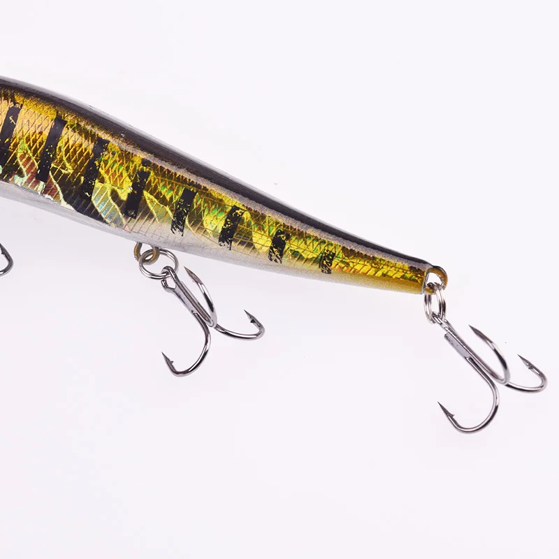 Señuelos de Pesca de pececillos, cebo duro flotante, 16g Wobblers 13,5 cm, cebos artificiales con anzuelos triples, aparejos de carpa, 1 ud. - imagen 5