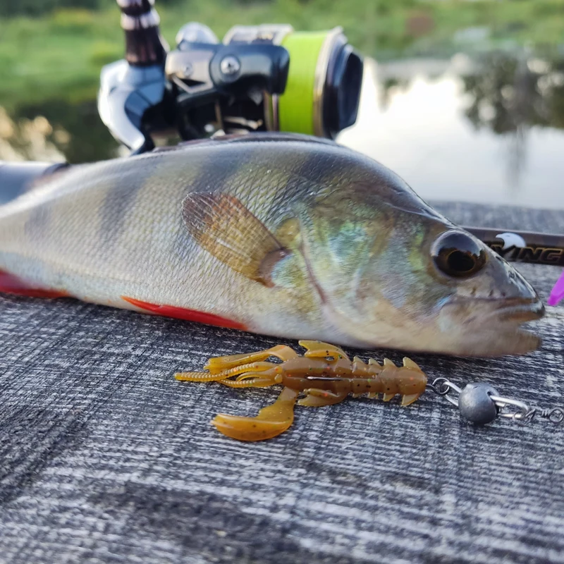 Señuelos blandos de pesca: camarón y langosta 65mm/40mm - imagen 2