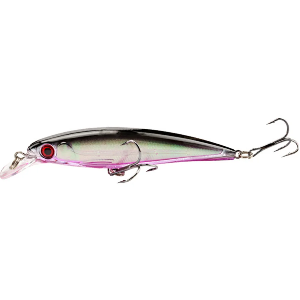 Señuelo de Pesca de plástico duro con anzuelos triples, cebo flotante Crankbait Wobblers, aparejos de Pesca, ojos 3D, 11cm, 13g, 1 ud. - imagen 5
