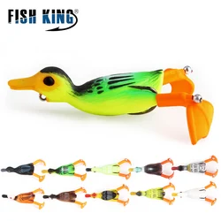 Señuelo Pato Fish King con ojos 3D para pesca en superficie