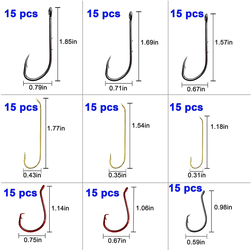 Kit de anzuelos de pesca, 191 unids/caja, pesas, flotadores, ganchos de mosca, tres vías giratorias para agua salada y dulce - imagen 2