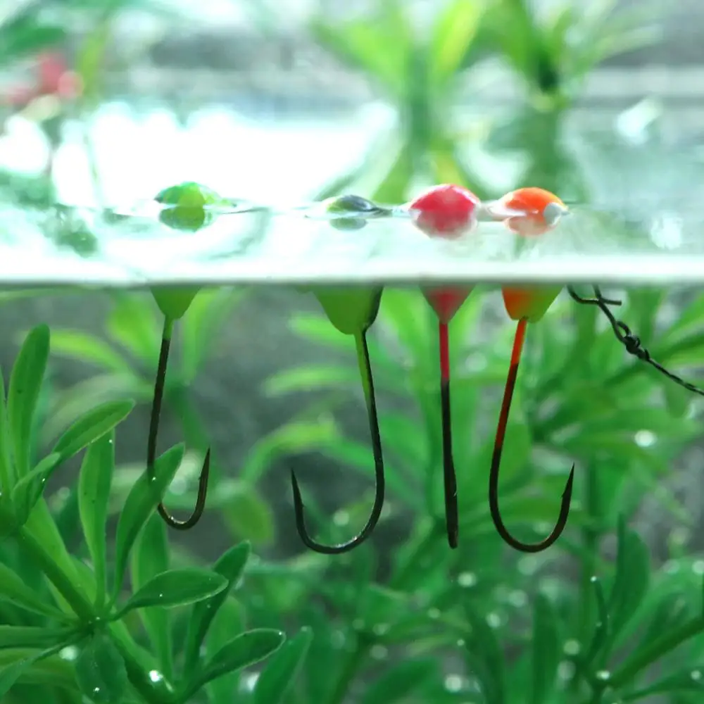 Bimoo 5 piezas de espuma dura Popper Fly Head con # 2 # 1/0 gancho seco lubina trucha mosca flotante pesca Popper moscas gancho