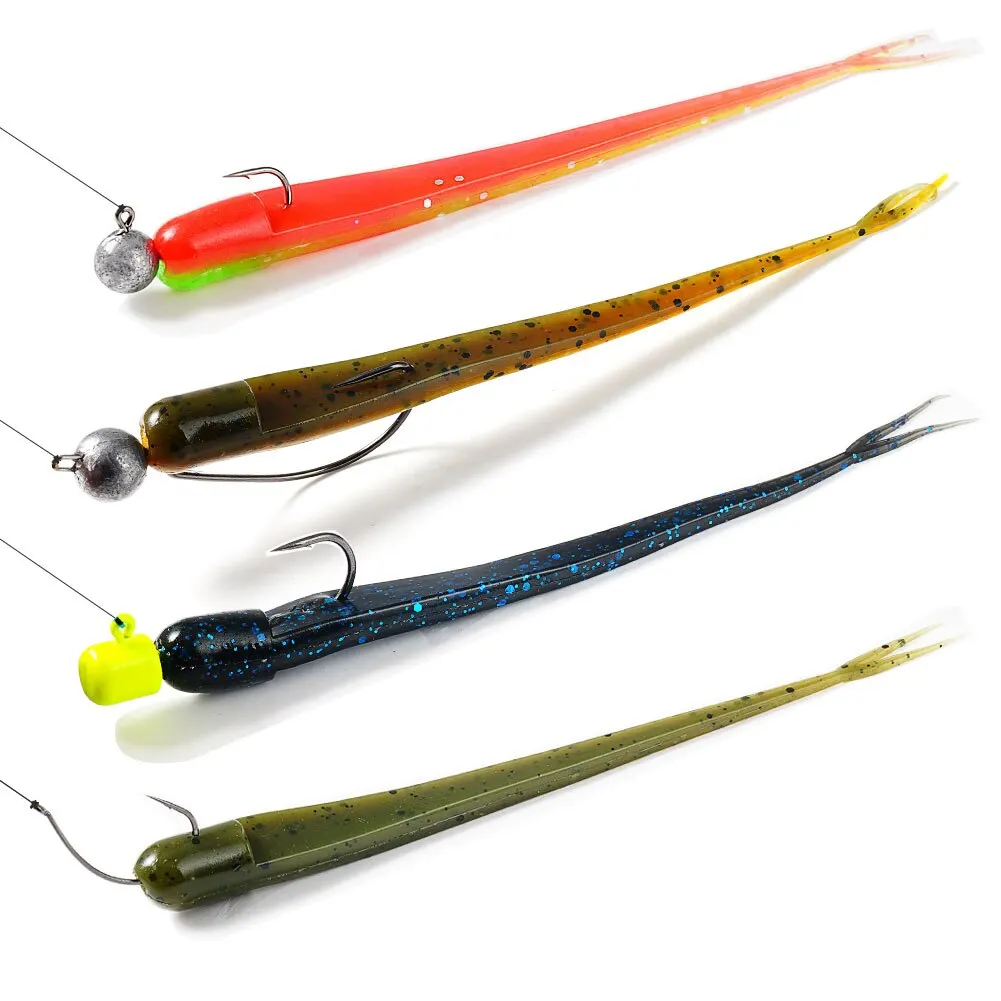 LEYDUN, nuevo cebo blando, 10 unidades, 120mm, Señuelos de pesca, tiro directo, gusano, sábalo, cebo Artificial, Swimbaits, pesca, Lucio, lubina, señuelo de silicona - imagen 4