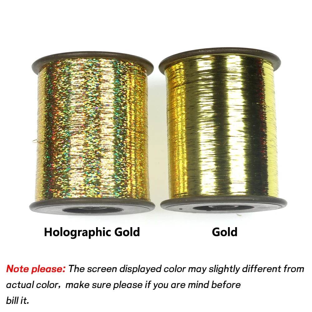 WIFREO-carrete brillante para atar moscas, oropel PLANO DE 2000mm, 78740 m (0,25 pulgadas) - imagen 4