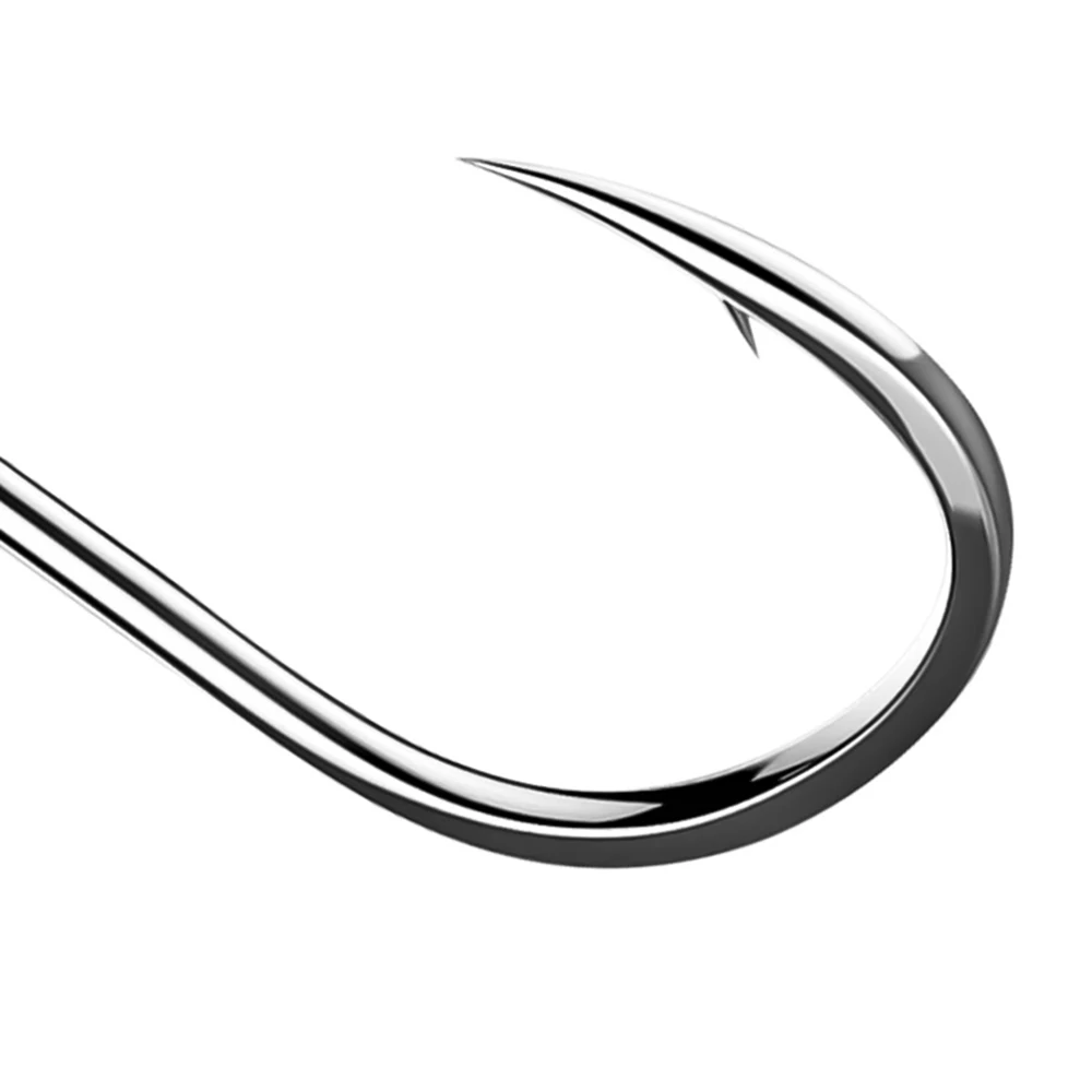 Anzuelos de pesca con mosca, conjunto de anzuelos de pesca con púas, de acero al carbono, círculo único, accesorios de aparejos de mar, 70 Uds., 100 Uds. - imagen 5