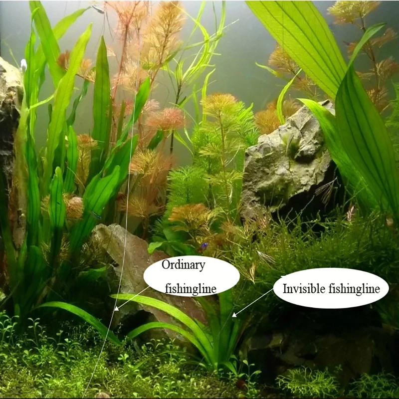 Sedal de pesca de carpa súper fuerte con manchas invisibles 3D, sedal de monofilamento recubierto de fluorocarbono moteado - imagen 4