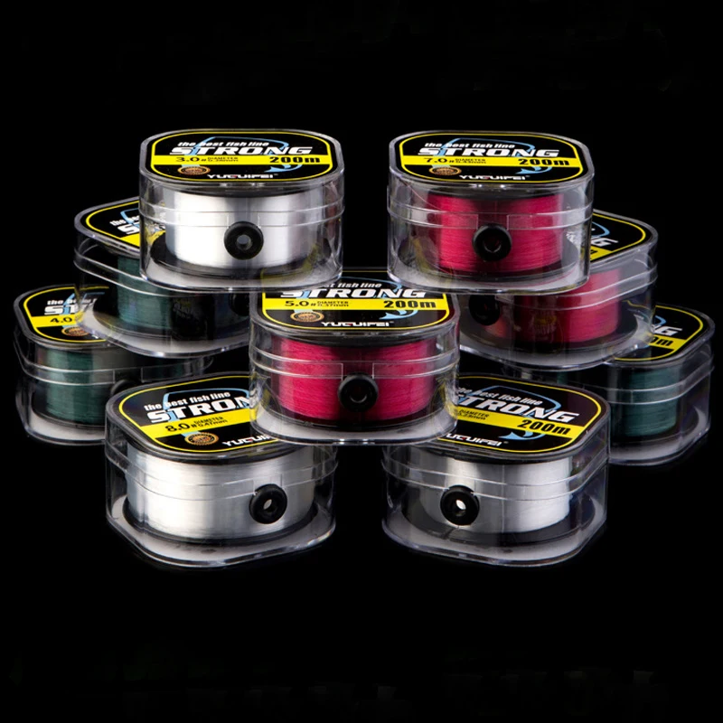 Sedal de nailon superfuerte para pesca de carpa, hilo de monofilamento de Material japonés, 200M 2-35LB - imagen 4