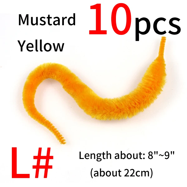 10pcs mustard yel