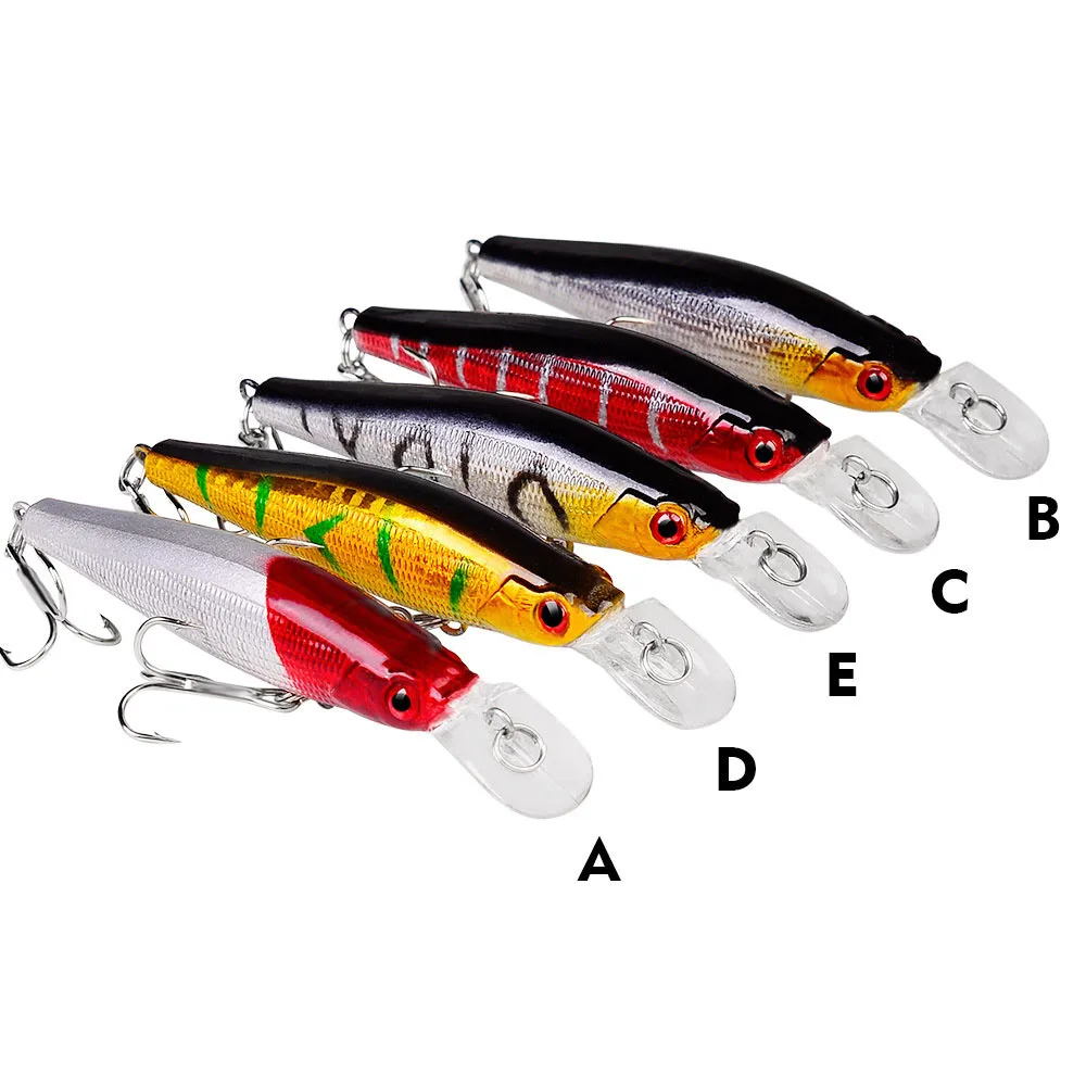 Señuelo de Pesca flotante 9cm 8,3g Minnow Crankbait Wobblers ojos 3D perca cebo Artificial Lucio carpa cebo de natación Pesca - imagen 2