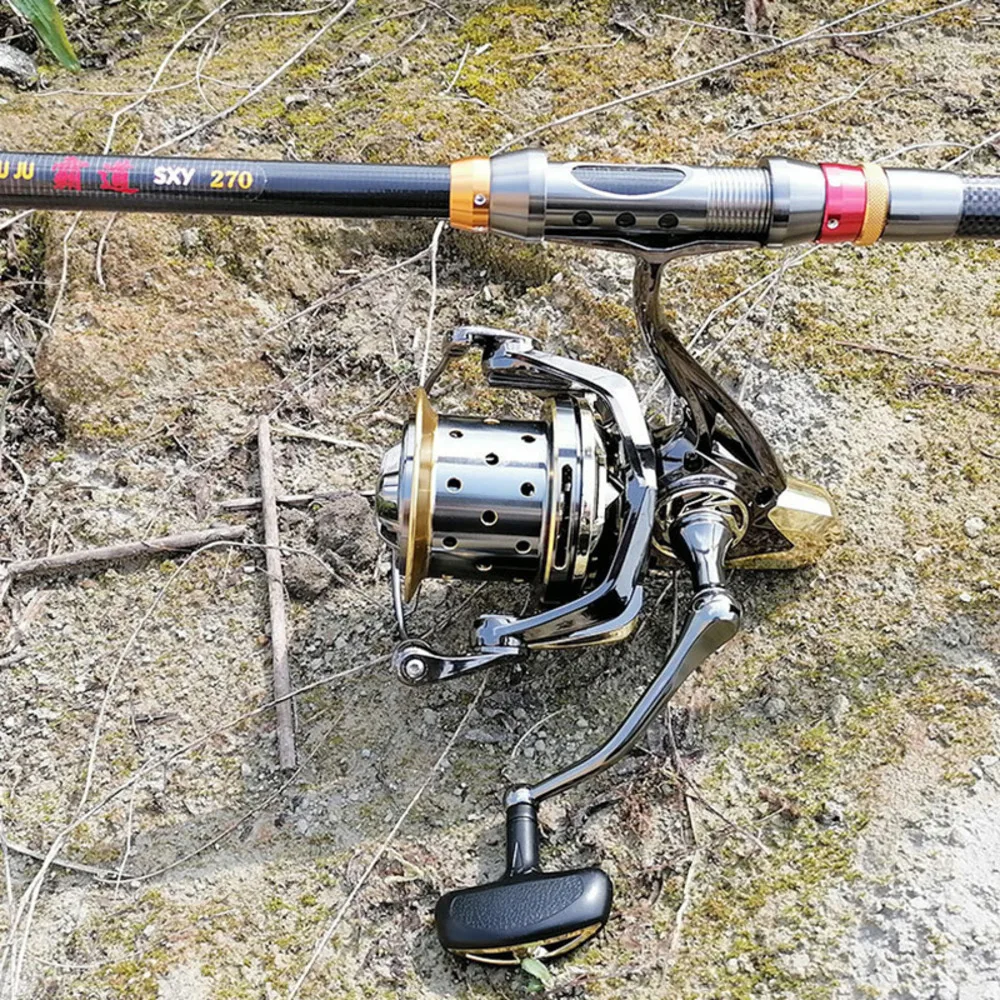 Carrete giratorio de Metal para pesca, accesorio de arrastre máximo de 25kg, 16 + 1BB, peso máximo de 600g - imagen 5