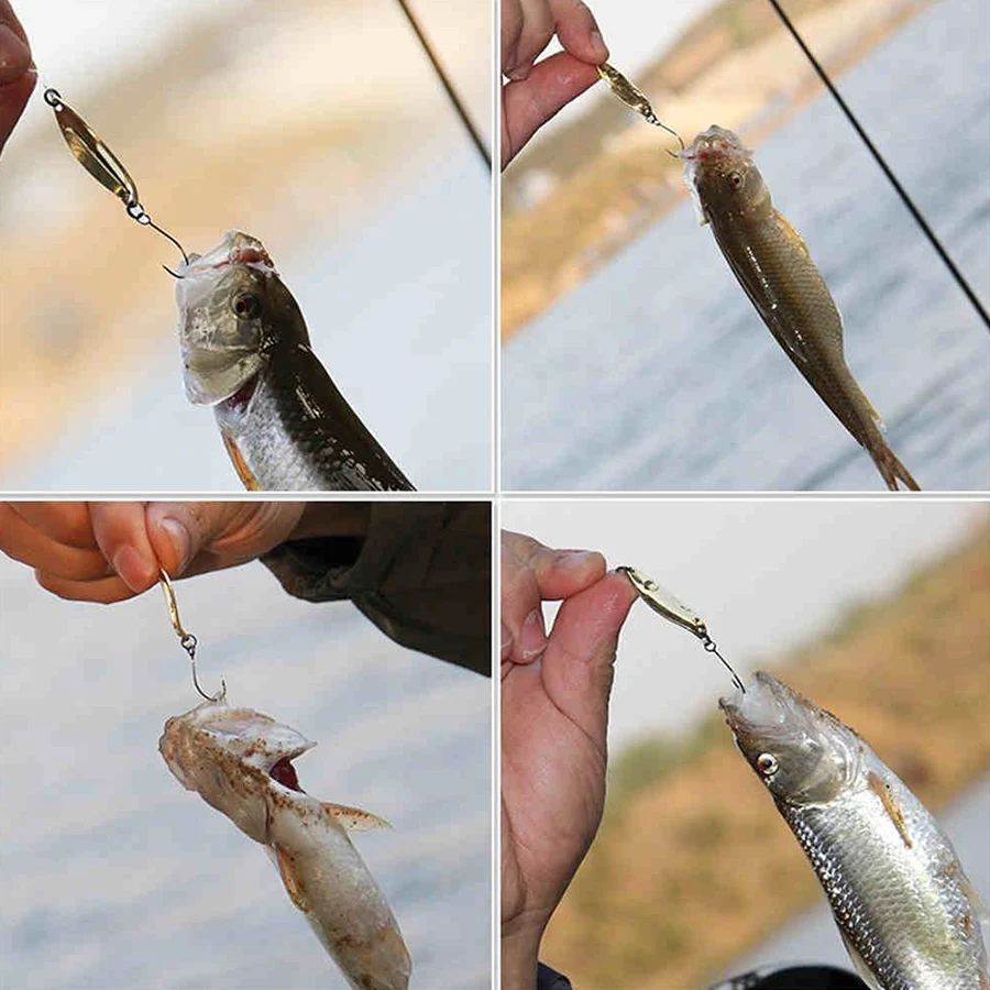Cuchara Giratoria de acero para Trucha y Carpa – Señuelo Efectivo - imagen 4