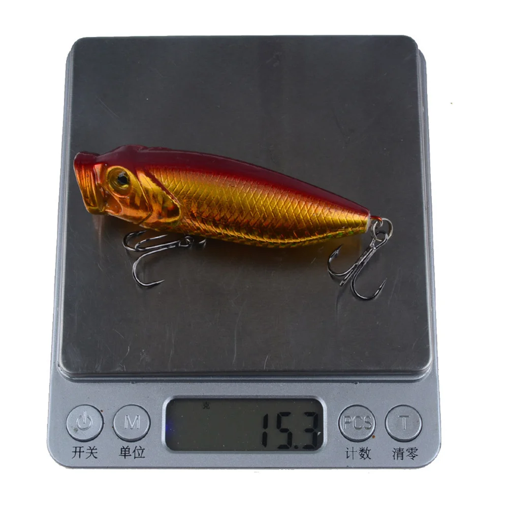 Señuelos de Pesca de 8cm/15,3g, cebo de plástico duro, Crankbait, pececillos artificiales, aparejos para Pesca de lubina, 1 unidad - imagen 2