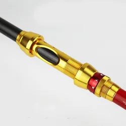 Soporte de carrete tubular aluminio ligero para pesca con caña