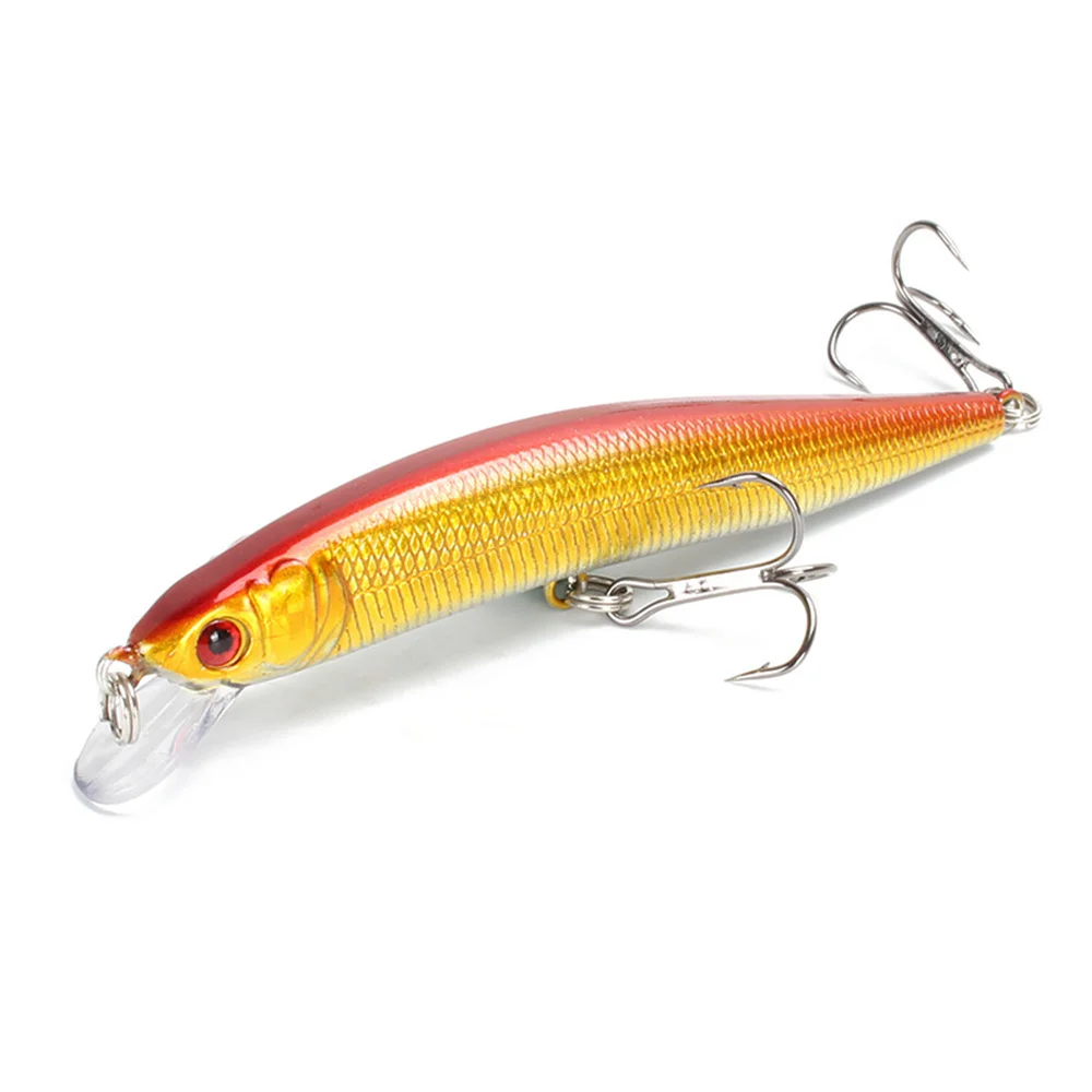 Señuelo de Pesca flotante para pececillos, cebo Artificial de plástico duro, Wobbler, para trucha y lubina, aparejos de Pesca, 10cm, 8,3g, 1 ud.