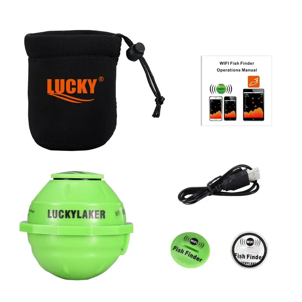 Lucky-Sonar inalámbrico FF916, buscador de peces con WIFI, ecosonda, detector, pesca en Lago, mar, IOS y Android - imagen 5