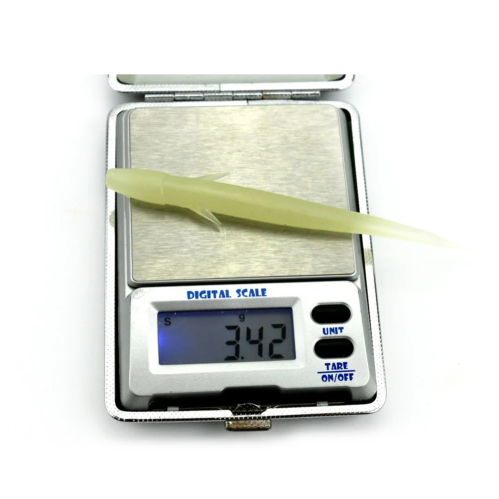 NEWUP-Lote de 10 señuelos luminosos para pesca, cebo blando de goma, 10,5 cm/3,5g, gran oferta - imagen 4