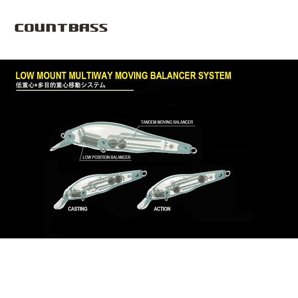 COUNTBASS Afundando Minnow 80mm 10,8g cebos duros Señuelos de pesca Wobblers Jerk tus cebos Crankbaits perca Leurre Señuelo de pescador - imagen 4