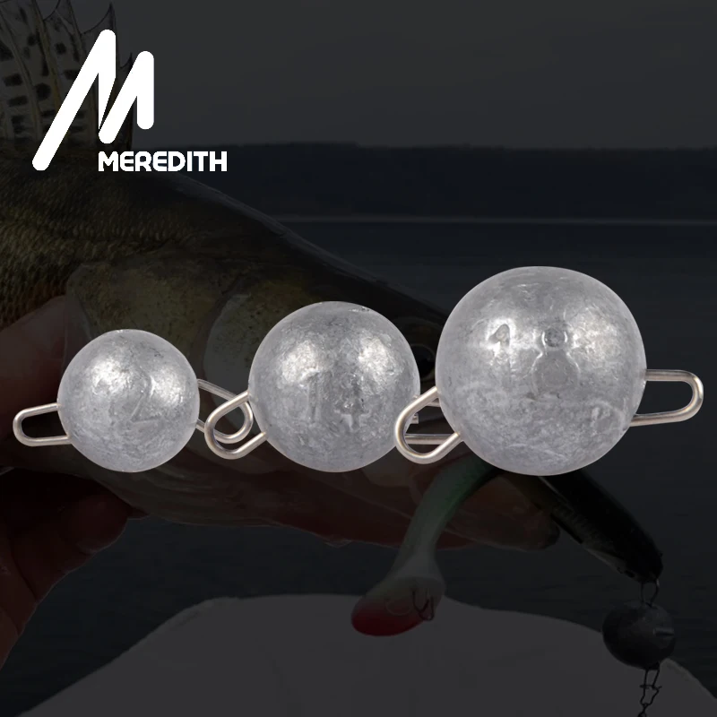 MEREDITH gancho agravado 2g-18g de la cabeza de la plantilla de agua profunda bala peso suave señuelo cebos, aparejos de pesca anzuelos de pesca mar cabezas plomadas pesca - imagen 5