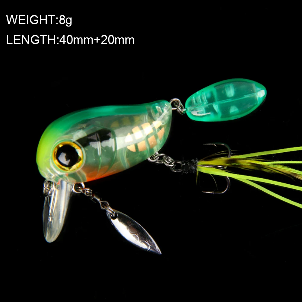 Este cebo es liviano vibrante y está diseñado para una pesca efectiva