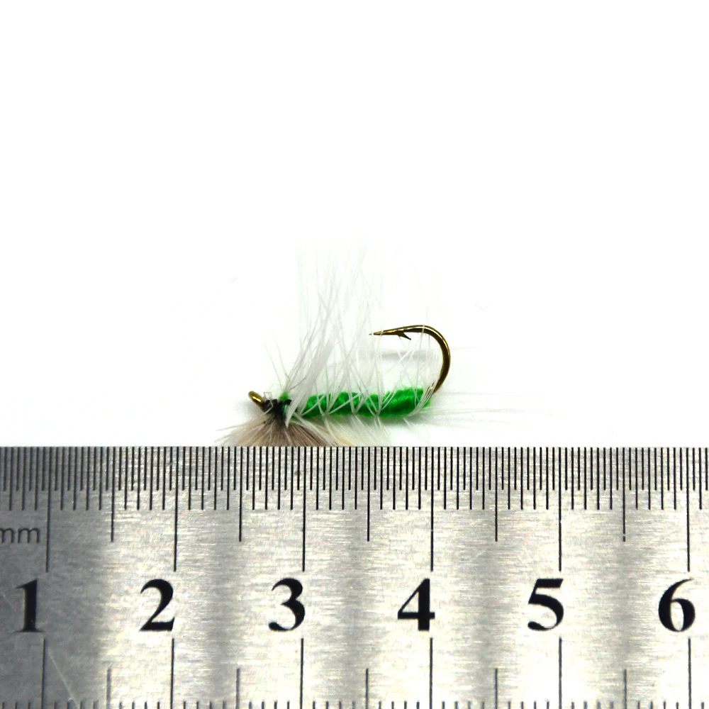 Señuelos secos MNFT cuerpo verde para trucha y salmón - imagen 4