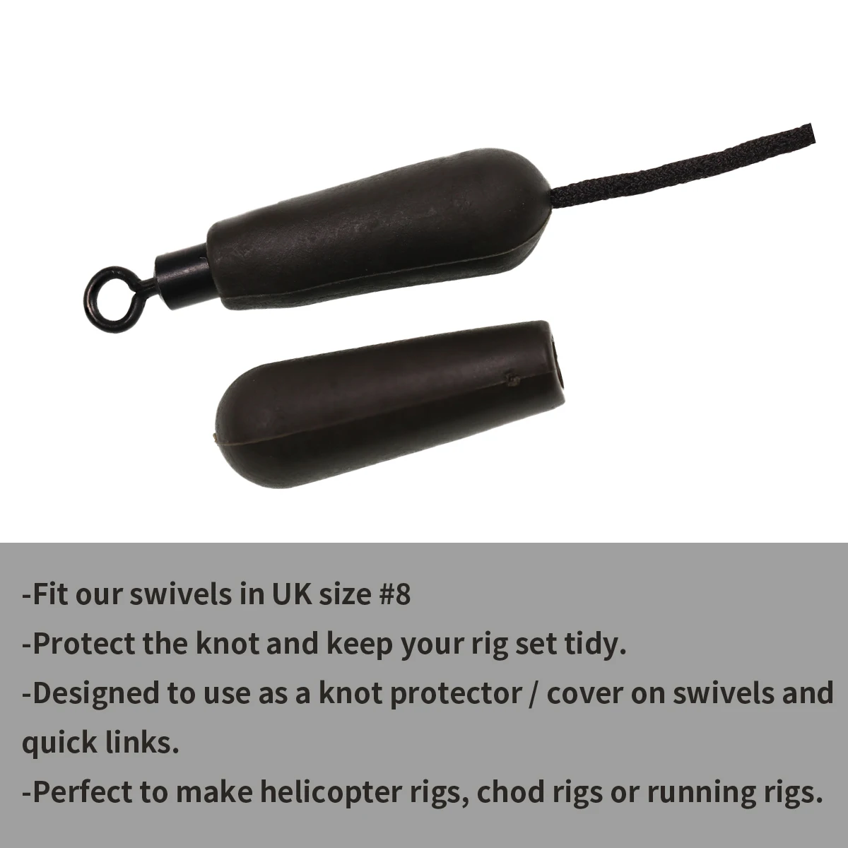 JIGEECARP Protector de carpa goma suave con amortiguación giratoria - imagen 2