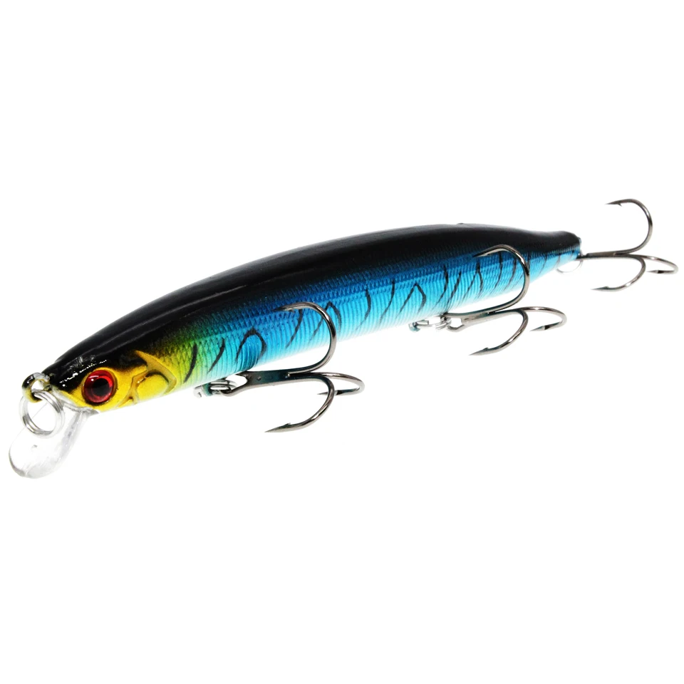 Wobblers Jerkbait-señuelo duro de pesca, cebo Minnow con manivela, aparejo de agua dulce y salada, 10 colores, 13,5 cm, 20,5g - imagen 5
